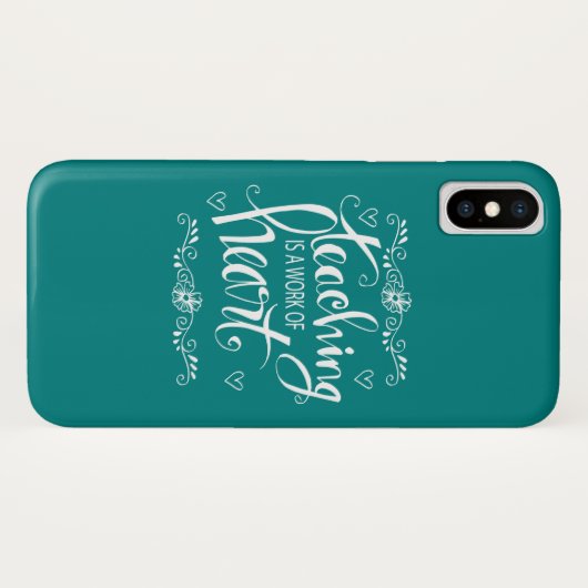 Coques Case-Mate iPhone L'enseignement est un travail d'expression (Dos (Horizontal))