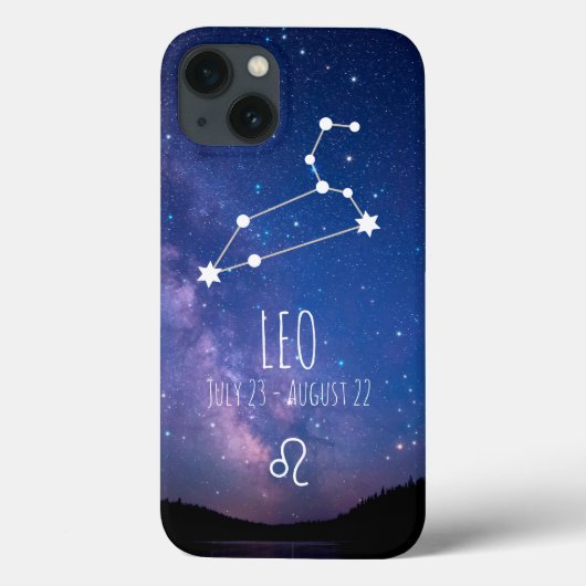 Coques Case-Mate iPhone Leo | Constellation Zodiaque personnalisée (Verso)