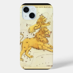 Coque Pour iPhone 15 Léo le Lion Constellation Vintage Miroir d'Urania