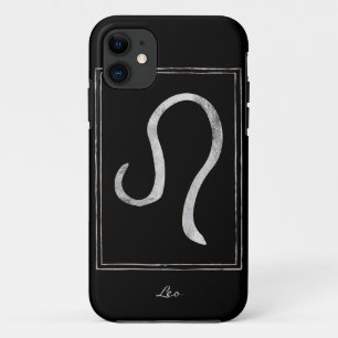 Case-Mate iPhone Case Leo martelé argent astrologie zodiac étoile d'anni