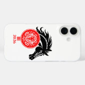 Coques Case-Mate iPhone Leo x Année du Cheval 2026 (Verso (horizontal))
