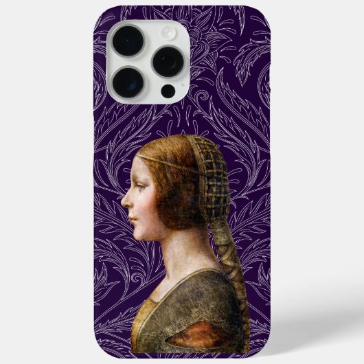 Coques Case-Mate iPhone Leonardo da Vinci Portrait La Bella Principessa (Verso)