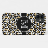 Coques Case-Mate iPhone Leopard blanc et or (Dos (Horizontal))