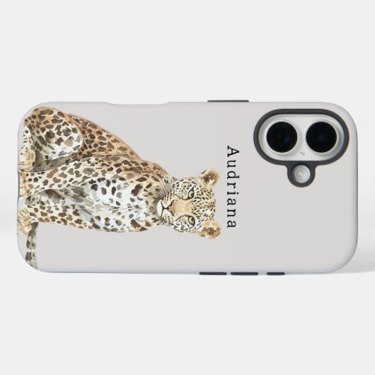 Coques Case-Mate iPhone Leopard Cat (Verso (horizontal))