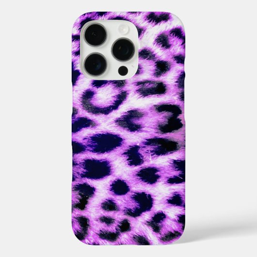 Coques Case-Mate iPhone Leopard Cheetah Imprimer Faux Fur rose (Verso)