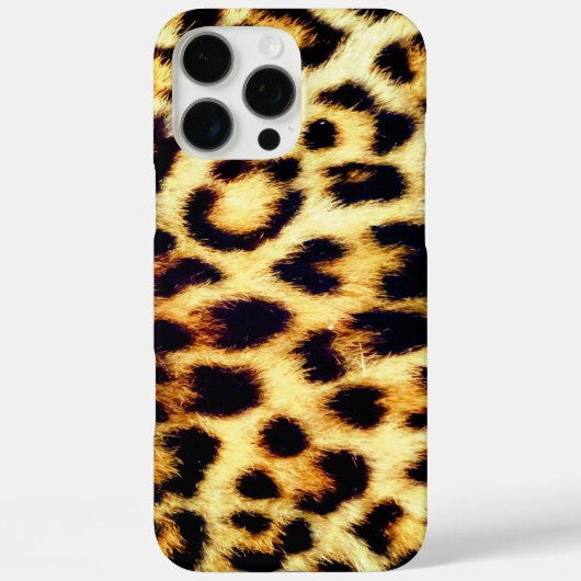 Coques Case-Mate iPhone Leopard Cheetah Print Faux Fur (Verso)