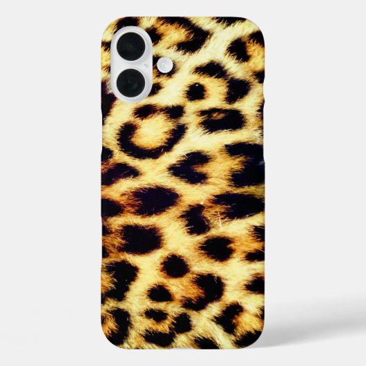 Coques Case-Mate iPhone Leopard Cheetah Print Faux Fur (Verso)