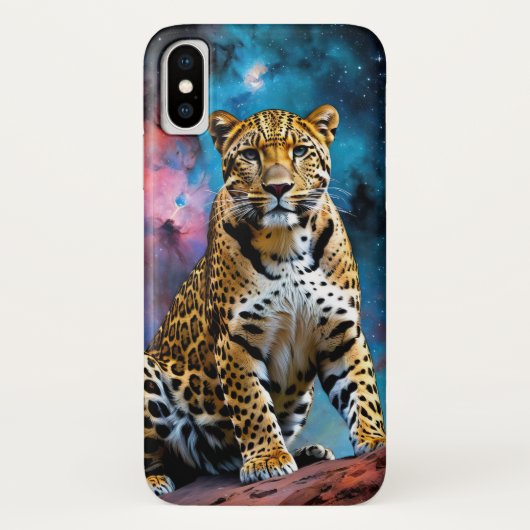 Coques Case-Mate iPhone Léopard cosmique (Dos)