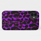 Coques Case-Mate iPhone Léopard de neige pourpre (Dos (Horizontal))