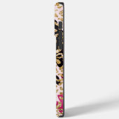 Coques Case-Mate iPhone Léopard d'or rose noire (Verso / Gauche)