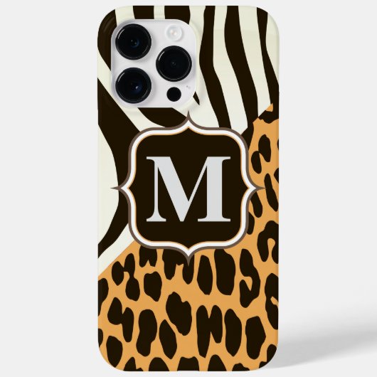 Coques Case-Mate iPhone Léopard et zèbre (Verso)