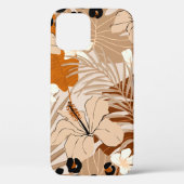Coques Case-Mate iPhone Léopard fourrure tropicale feuille fleurs d'hibisc (Verso)