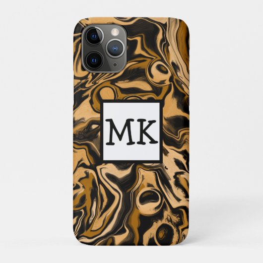 Coques Case-Mate iPhone Léopard Marbre torréfié Fluid Art Abstrait (Dos)