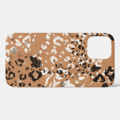 Coques Case-Mate iPhone Léopard moderne. Motif. Arrière-plan. La nature sa (Verso (horizontal))