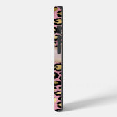 Coques Case-Mate iPhone Léopard Motif Monogram Rose Gold Black (Verso / Gauche)