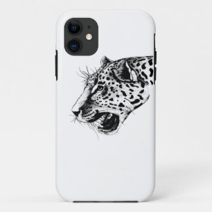 Etui iPhone Case-Mate Léopard noir et blanc