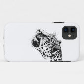 Coques Case-Mate iPhone Léopard noir et blanc (Dos (Horizontal))