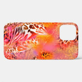 Coques Case-Mate iPhone léopard peau motif léopard, abstrait, anima (Verso (horizontal))