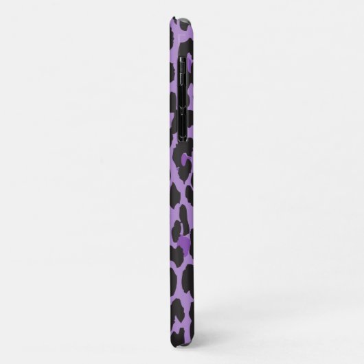 Coques Case-Mate iPhone Leopard Print, Léopard Spots, Purple Leopard (Dos/Gauche)