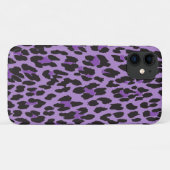Coques Case-Mate iPhone Leopard Print, Léopard Spots, Purple Leopard (Dos (Horizontal))