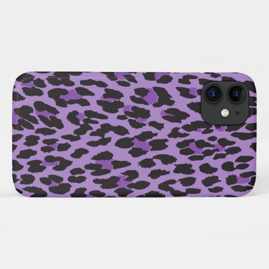 Coques Case-Mate iPhone Leopard Print, Léopard Spots, Purple Leopard (Dos (Horizontal))