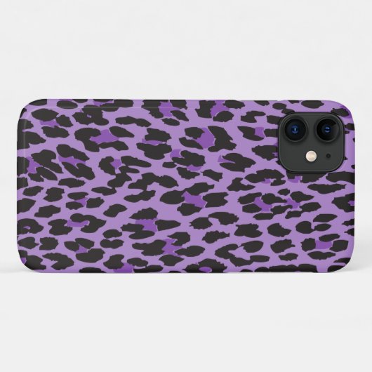 Coques Case-Mate iPhone Leopard Print, Léopard Spots, Purple Leopard (Dos (Horizontal))