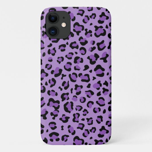 Coques Case-Mate iPhone Leopard Print, Léopard Spots, Purple Leopard (Dos)