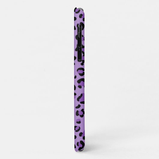 Coques Case-Mate iPhone Leopard Print, Léopard Spots, Purple Leopard (Dos/Gauche)