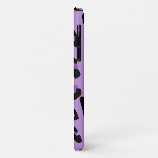 Coques Case-Mate iPhone Leopard Print, Léopard Spots, Purple Leopard (Dos/Gauche)