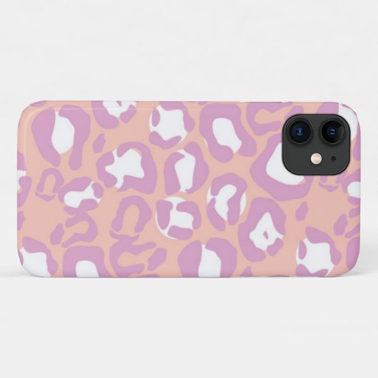 Coques Case-Mate iPhone Léopard Print, Léopard Spots, Rose Léopard (Dos (Horizontal))