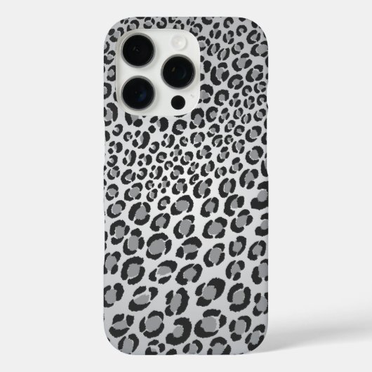 Coques Case-Mate iPhone Leopard Spots Grey et Black Poster de animal Motif (Verso)