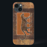 Coques Pour iPhone Léopard sur l'arrière - plan d'orange et de brun<br><div class="desc">Le Normand Wyatt a une collection extraordinaire d'art capturer la beauté des animaux. L'arrière - plan est Afrique-orienté,  avec les oranges pointues et les bruns et le dessin d'un léopard sur lui se mélange parfaitement avec lui. Appréciez la nature la plus fine avec cette image aujourd'hui.</div>