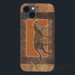 Coques Pour iPhone Leopard sur Orange et Arrière - plan Brown<br><div class="desc">Norman Wyatt possède une collection extraordinaire d'oeuvres d'art capturant la beauté des animaux. L'arrière - plan est sur le thème de l'Afrique,  avec des oranges tranchantes et des marron et le dessin d'un léopard au-dessus se fond parfaitement avec lui. Profitez du meilleur de la nature avec cette image aujourd'hui.</div>