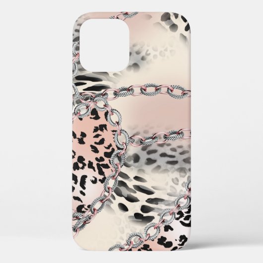 Coques Case-Mate iPhone Léopard textile : Motif à chaîne florale. (Verso)