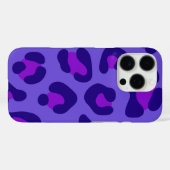 Coques Case-Mate iPhone "Leopard violet électrique" (Verso (horizontal))