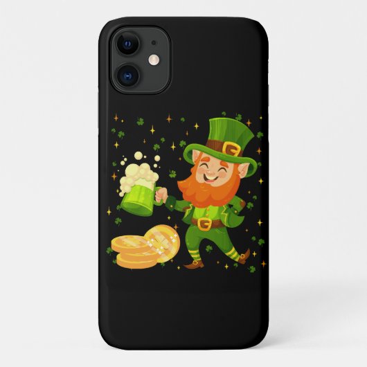 Coques Case-Mate iPhone Leprechaun Boire Bière St. Patrick's Day (Dos)
