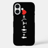 Coques Case-Mate iPhone L'équation d'amour pour les femmes (Verso)