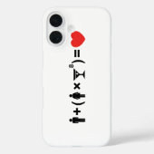 Coques Case-Mate iPhone L'équation d'amour pour les femmes (Verso)