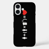 Coques Case-Mate iPhone L'équation d'amour pour les hommes (Verso)