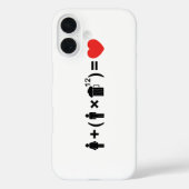 Coques Case-Mate iPhone L'équation d'amour pour les hommes (Verso)