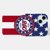 Coques Case-Mate iPhone Les 250 ans d'Amérique avec le drapeau des États-U (Verso (horizontal))