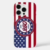Coques Case-Mate iPhone Les 250 ans d'Amérique avec le drapeau des États-U (Verso)