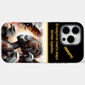 Coques Case-Mate iPhone Les aigles s'élèvent dans un pays de guerriers dyn (Verso (horizontal))