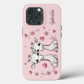 Coques Case-Mate iPhone Les amateurs de Giraffe Cartoon Coeur Saint-Valent (Verso)