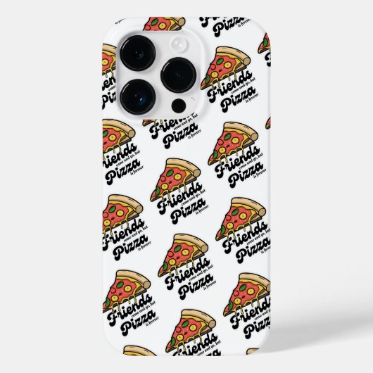 Coques Case-Mate iPhone Les amis viennent et s'en vont, mais la pizza est (Verso)