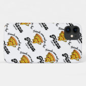 Coques Case-Mate iPhone Les amis viennent et s'en vont, mais la pizza est  (Dos (Horizontal))
