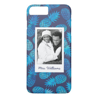 Coque Case-Mate Pour iPhone Les ananas bleus de colorant de cravate | ajoutent