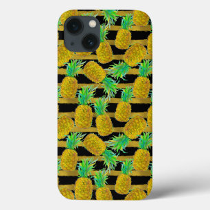 Coques Pour iPhone Les Ananas D'Or Sur Les Grilles
