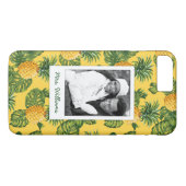 Coques Case-Mate iPhone Les ananas et le feuille | ajoutent votre photo et (Dos (Horizontal))