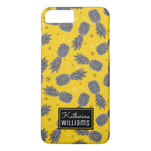 Etui iPhone Case-Mate Les ananas sur l'or ajoutent votre nom